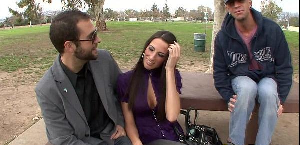  Hot Kourtney Kane gets fucked while her man watches